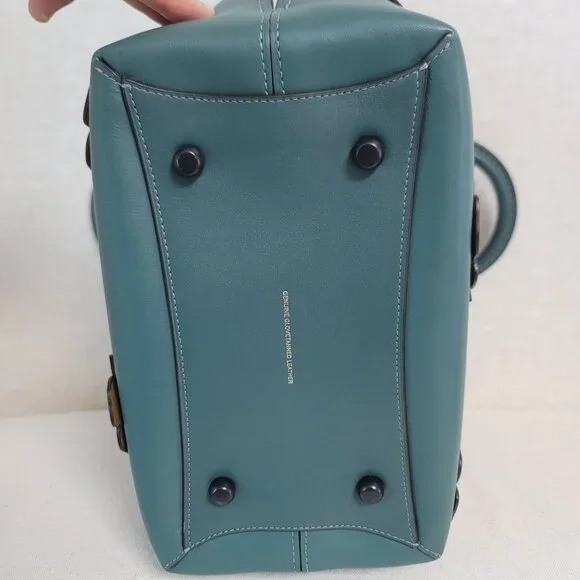 COACH 1941 DAKOTAH SATCHEL TEA ROSE in TURQUOISE - Picture 11 of 15